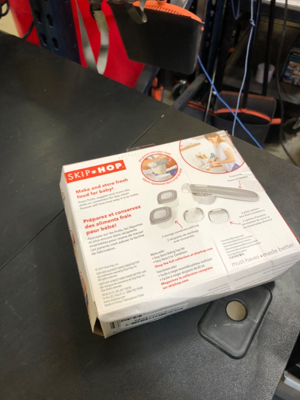 Photo 1 of Skip Hop Baby Food Maker, Easy Prep Food Press Set, Grey