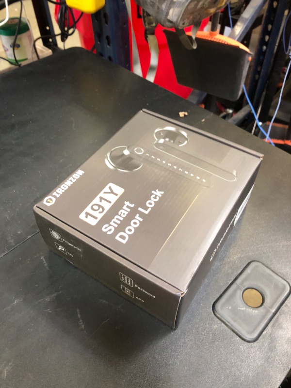 Photo 1 of IRONZON Fingerprint Door Lock with Mini G2 Gateway for Tuya 2.4G for Home Hotel Office Apartment Bedroom Black