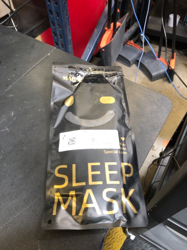Photo 1 of MABAO Sleep Mask for Side Sleeper, Eye Mask for Sleeping Women Men, 3D Contoured Cup No Eye Pressure 100% Light Blocking Sleeping Mask with Adjustable Strap Night Blindfold Flight, Travel, Nap, Black