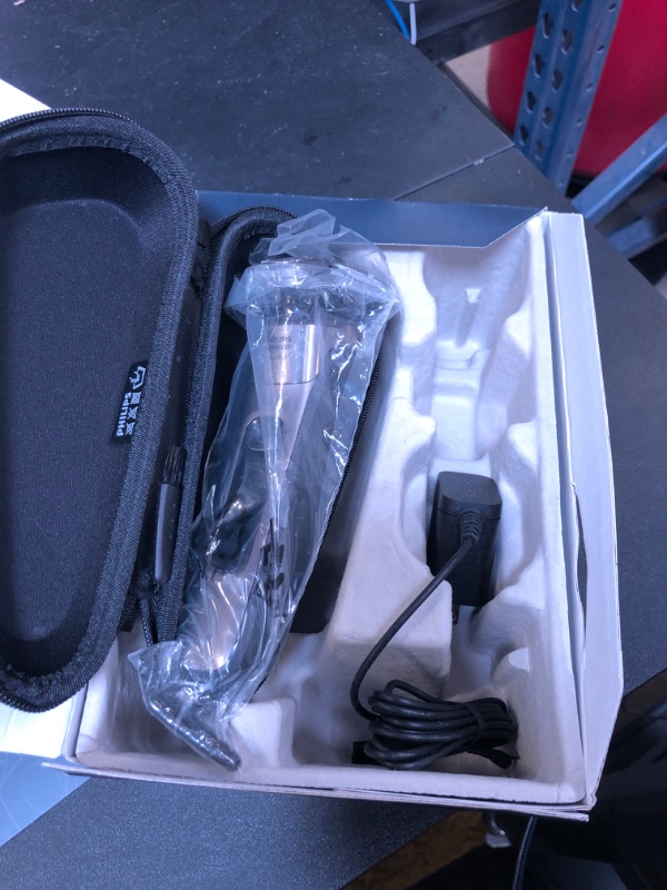 Photo 1 of Philips Norelco 9400 Rechargeable Wet/Dry Electric Shaver with SenseIQ and Comfort Glide Ring Technology, Battery Powered, Silver, S9502/83