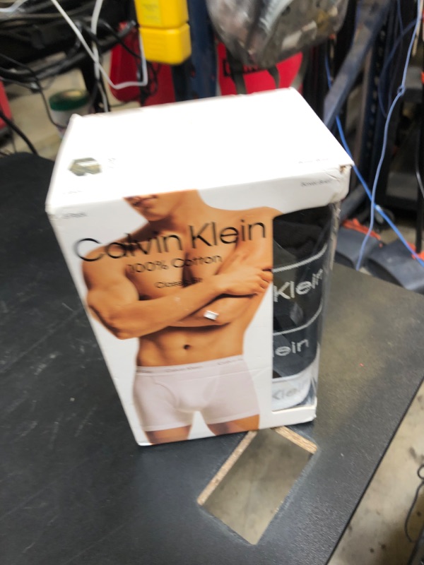 Photo 1 of Calvin Klein Men's Cotton Classics 5-pack Boxer Brief, 3 Black Bodies W/Black Wb, 2 Black Bodies W/White Wb, XX-Large