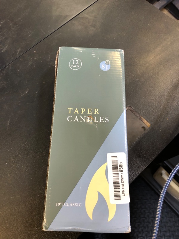 Photo 1 of 12 Pack Pink Taper Candles - Taper Candles 10 Inch Dripless, Smokeless & Unscented - 8 Hours Long Burning - Tall Candlesticks - Ideal for Weddings, Dinner Parties, Home Decor, Birthday Party