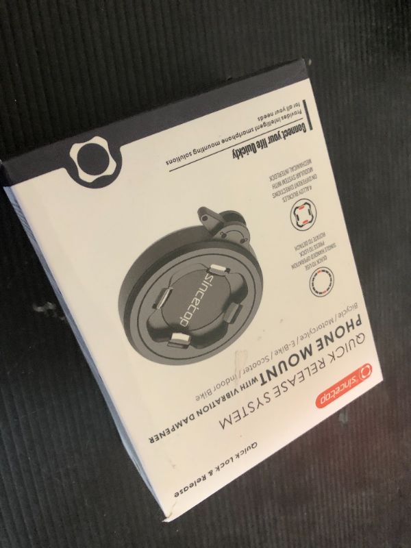 Photo 1 of Motorcycle Phone Mount,Bike Cell Phone Holder with Vibration Dampener module,Out Front Bicycle Handlebar Mount for Mountain Road EBike,Scooter,Moto,MTB,Quick Release Attach/Detach?Series C - 2nd Gen?