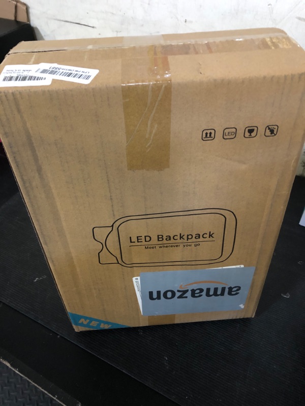 Photo 1 of Raoaoqoon Led Backpack with Programmable Screen,HD Color Screen App Control 15.6 inches Laptop Backpack, Waterproof led bag, Travel, Motorcycle Backpack