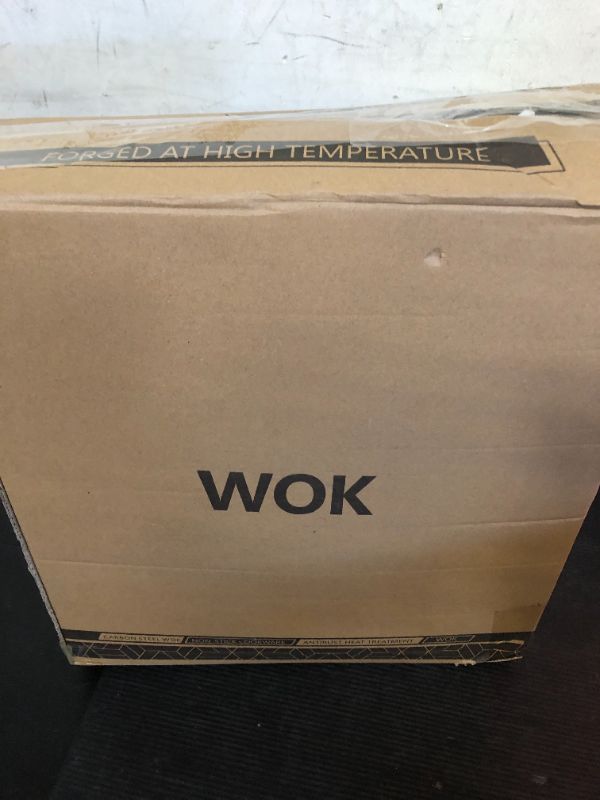 Photo 1 of Todlabe Carbon Steel Wok - Including Glass Cover and Silicone Spatula, 13-Inch Woks & Stir-Fry Pans for Induction, Electric, Gas Stoves