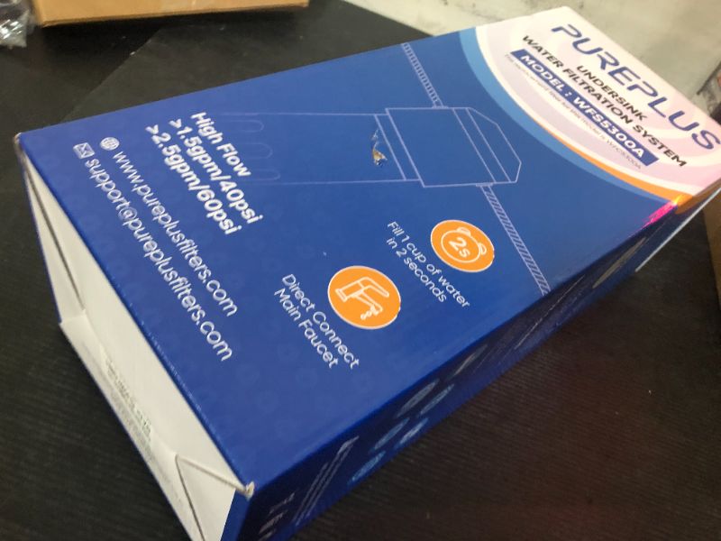 Photo 1 of PUREPLUS Under Sink Water Filter, 22000 Gallons, 99.99% Chlorine Reduction, NSF/ANSI 42 Certified,Removes Heavy Metals,Chlorine, Direct Connect Under Counter Water Filtration System