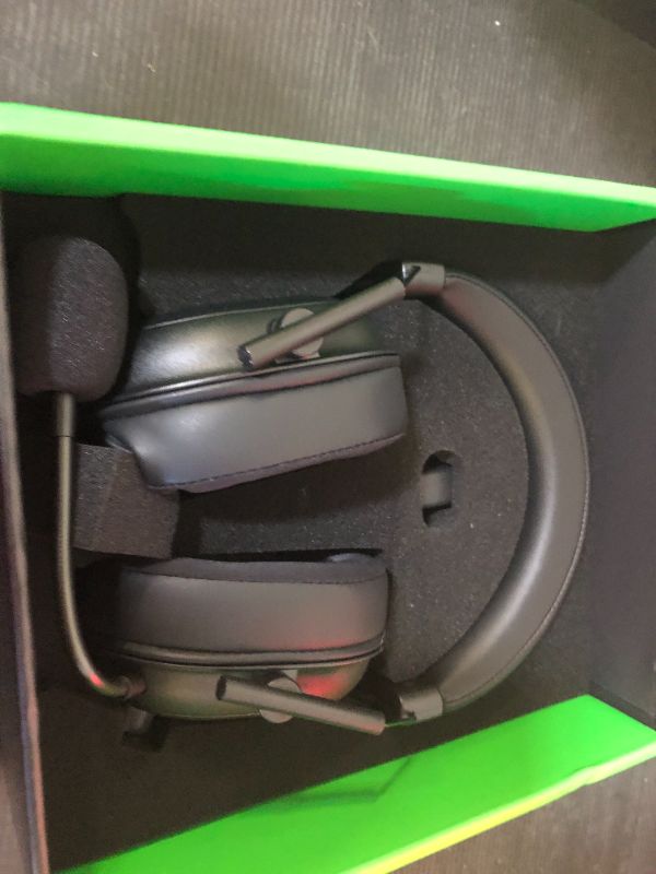 Photo 1 of Razer BlackShark V2 HyperSpeed Wireless Gaming Headset: 280g Lightweight - THX Spatial Audio - Bendable Mic - 50mm Drivers - 2.4GHz, Bluetooth or USB - 70 Hr Battery w/USB Type C Charging - Black
