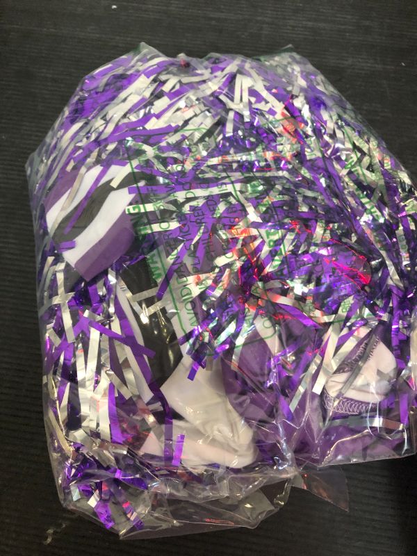 Photo 1 of JenPen Cheerleader Costume Set Cheerleading Outfit Cheer Uniform Dress Cosplay for Halloween Party Gifts 3-9 Years(5-7 Years,Purple)