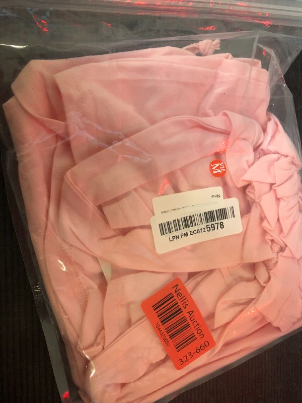 Photo 1 of M--Namatime Cotton Nightgowns for Women Sleeveless House Dress Ruffle Nightshirt Wide Strap Sleep Shirts Sleepwear with Pockets Summer Babydoll Dress Medium Pink