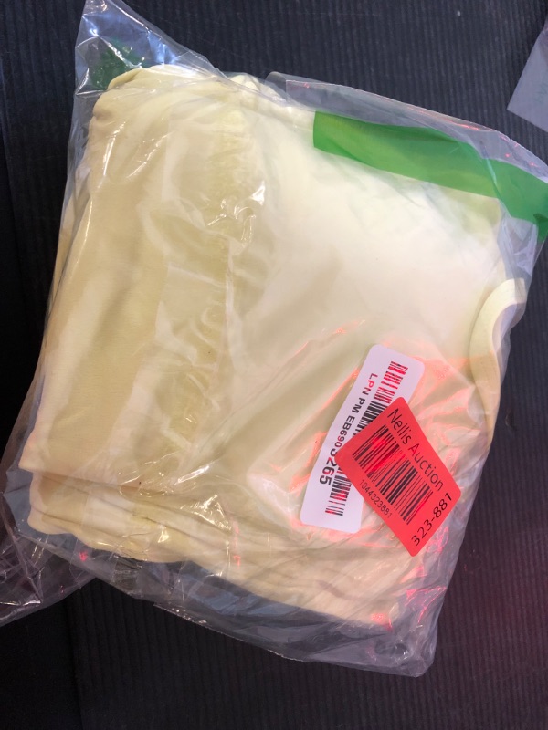 Photo 1 of OMKAGI 2 Piece Workout Sets for Women Padded Sports Bra Tank Booty Gym Shorts with Pockets(XS,284-Baby Yellow)