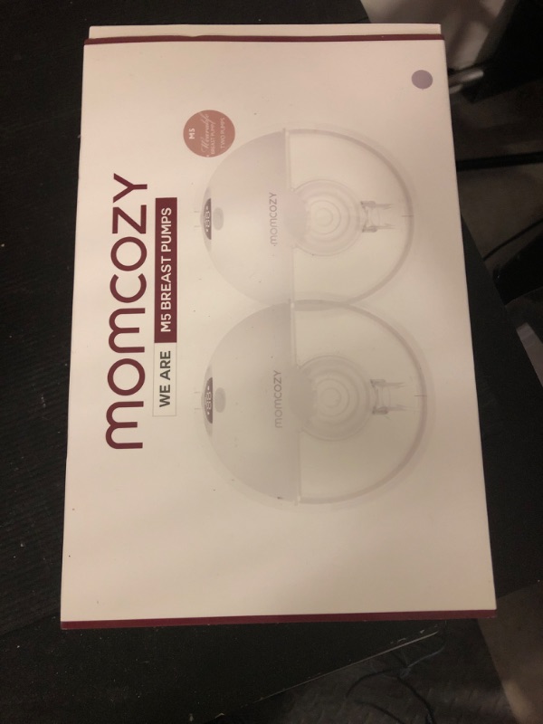 Photo 1 of Momcozy M5 Hands-Free Wearable Breast Pump, Double-Sealed Flange for Baby-Like Comfort, 3 Modes & 9 Suction Levels, Portable Electric Pump – 24mm, 2-Pack Lilac