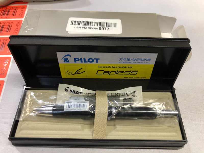 Photo 1 of Pilot Fountain Pen Capless Decimo, Black Body, F-Nib (FCT-15SR-B-F)