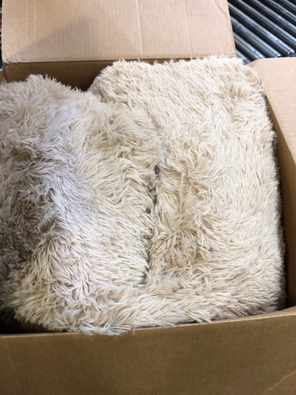 Photo 1 of Litanika 8x10 Shag Area Rug for Living Room Bedroom, Beige High Pile Ultra Soft Plush Shaggy Furry Cream Bedside Playroom Dorm Carpet, Non-Slip, Non-Shedding Modern Indoor Floor Rug