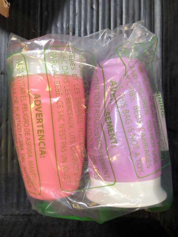 Photo 1 of Munchkin Sippy Cups for Toddlers 1-3, Spill Proof Miracle 360 Cup, 10 Ounce, 2 Pack, Pink/Purple