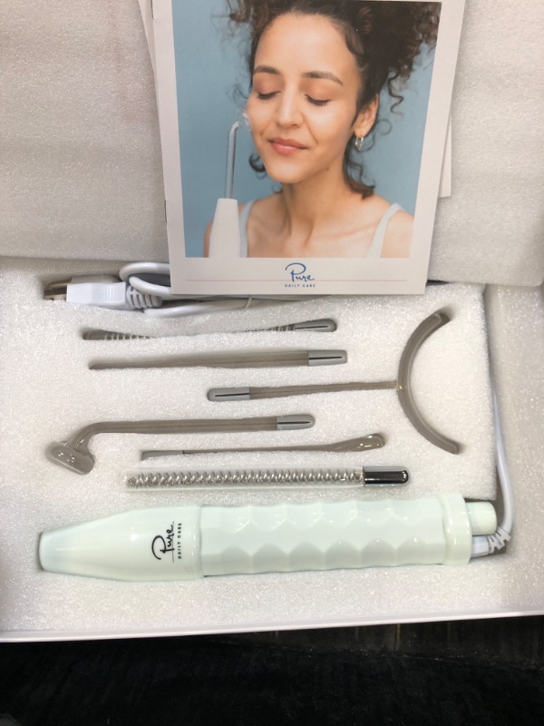 Photo 1 of NuDerma Clinical Skin Therapy Wand - Portable Skin Therapy Machine w 6 Fusion Neon + Argon Wands – Anti Aging - Clarifying - Skin Tightening & Radiance - Wrinkle Reducing