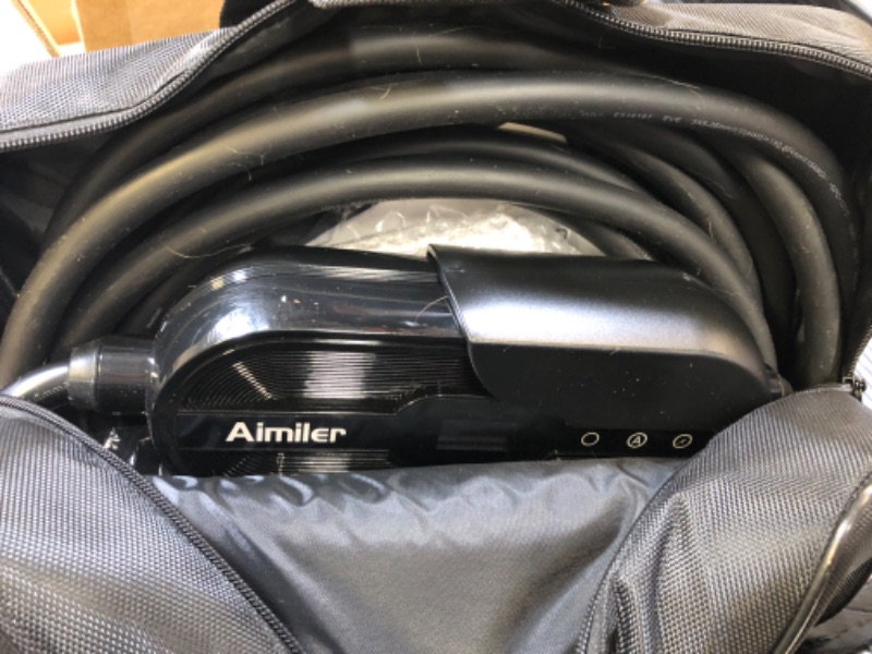 Photo 1 of AIMILER Level 2 Electric Vehicle (EV) Charger(32Amp, 220V-240V, NEMA 14-50 Plug), 25ft Cable ETL Listed Portable Indoor/Outdoor EVSE SAE J1772 EV Car Charging Station w/Delay Timer, WiFi Enabled