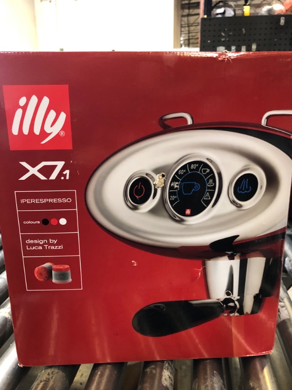 Photo 1 of Illy X7.1 Espresso Single-Serve Machine, Barista Quality Espresso Machine for iperEspresso capsules with Milk Frother Steam Wand (Black)