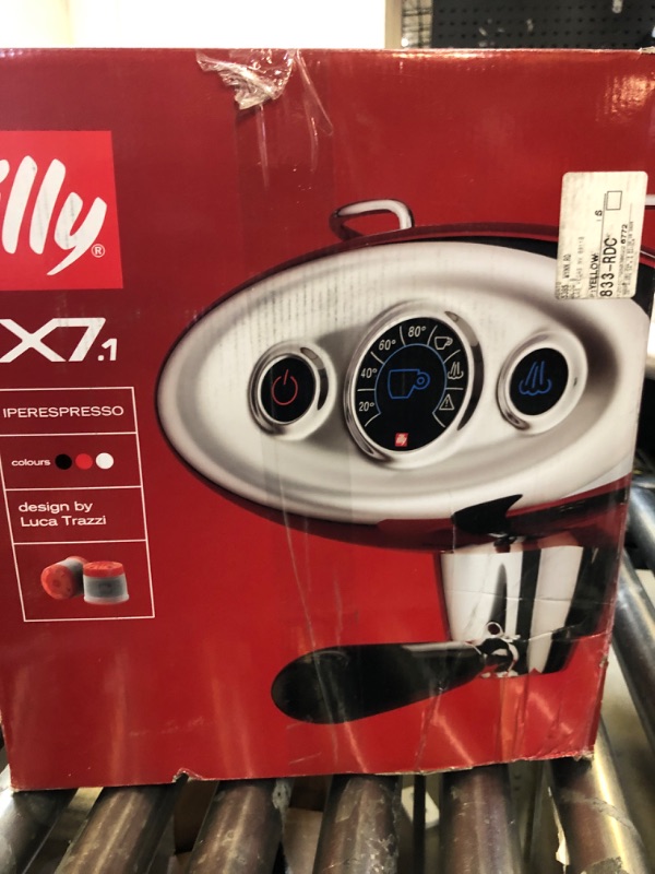 Photo 1 of Illy X7.1 Espresso Single-Serve Machine, Barista Quality Espresso Machine for iperEspresso capsules with Milk Frother Steam Wand (Black)