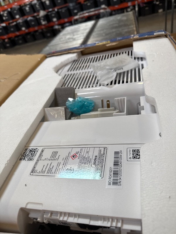 Photo 1 of Midea 10,000 BTU U Shaped Smart Inverter Window Air Conditioner, Cools up to 450 Sq. Ft.,Ultra Quiet with Open Window Flexibility, Works with Alexa/Google Assistant, 35% Energy Savings, Remote Control