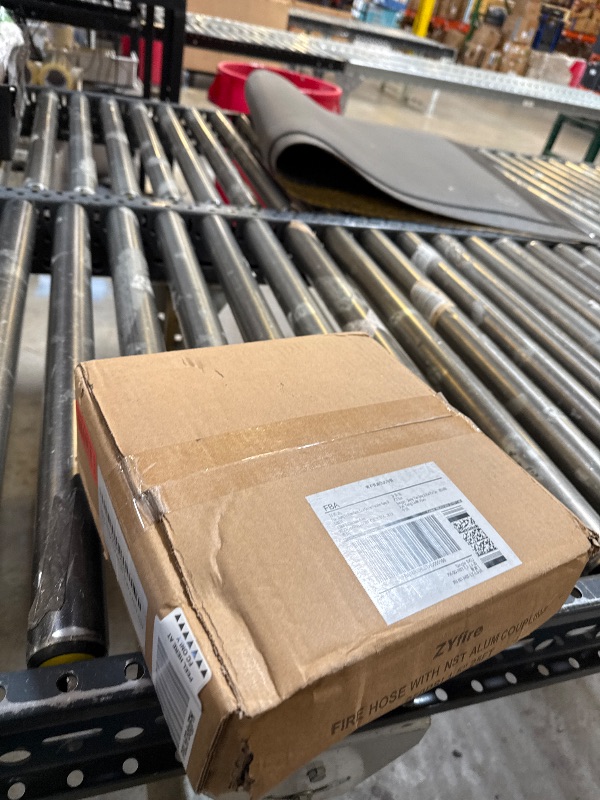 Photo 1 of ZYfire Fire Hose - 1-1/2" ID x 25 FT Single Jacket EPDM Fire Hose Firefighter Hose with M × F NST/NH Aluminum Couplings Lightweight Lay Flat Water Hose for Use in Firefighting