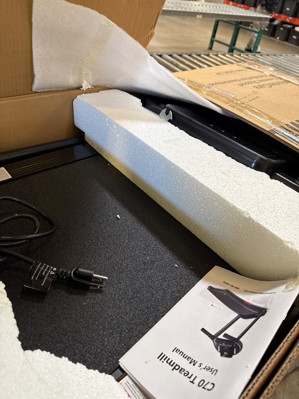 Photo 1 of CURSOR FITNESS Home Folding Treadmill with Pulse Sensor, 2.5 HP Quiet Brushless, 7.5 MPH, 265 LBS Capacity