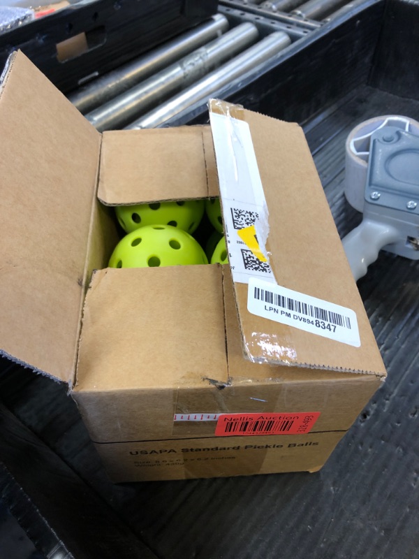 Photo 1 of Gokano 12-Pack Premium Pickleball Balls, 40 Holes Indoor Outdoor Fluorescent Green Balls, USAPA Approved Pickle Ball for Tournament Play Advanced Aerodynamics