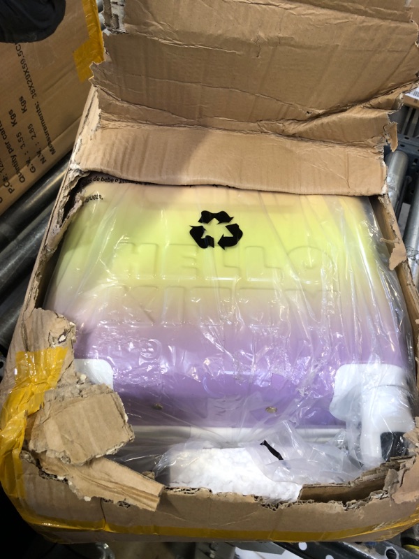 Photo 1 of Bioworld Hello Kitty Gold Character Patch Rainbow Gradient 20" Rolling Luggage