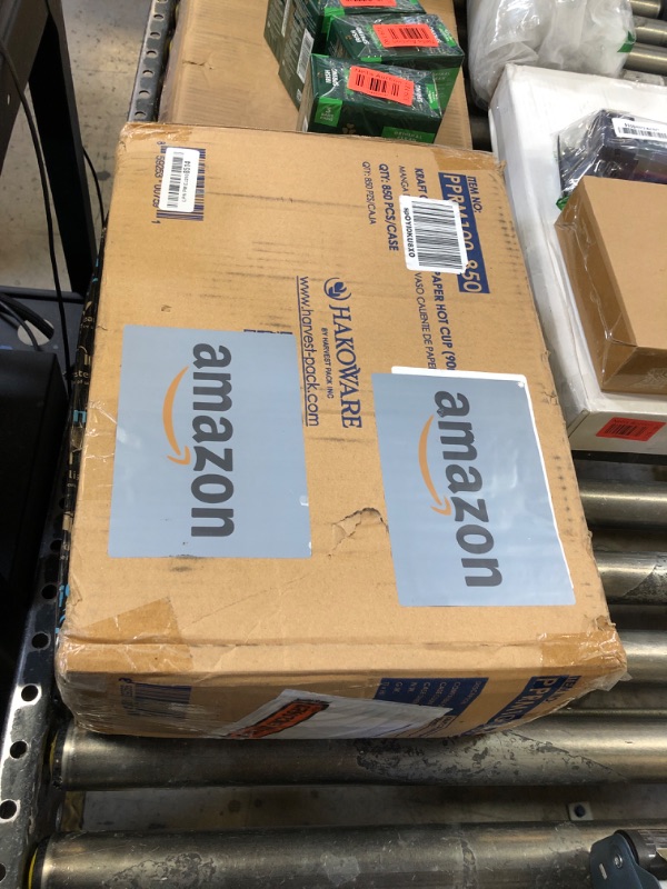 Photo 1 of [850 COUNT] HAKOWARE by Harvest Pack Disposable Corrugated Kraft Paper Cup Sleeves, Brown, Fits 10/12/20/24 oz Cups, Hot Cup Sleeve Holder, Hand Protector for Coffee, Tea or Hot Beverage