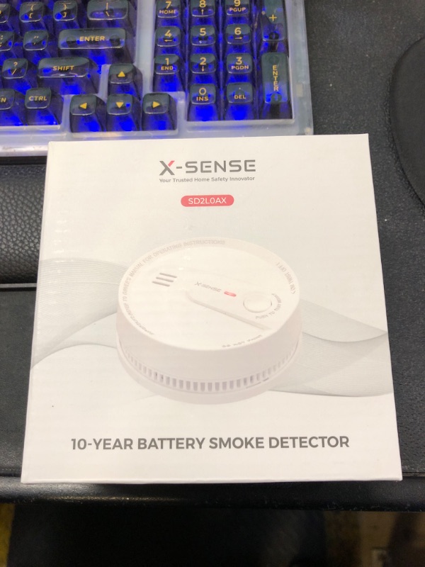 Photo 1 of X-Sense  Detector, 10-Year Battery Smoke Fire Alarm with Photoelectric Sensor, LED Indicator & Silence Button, 1-Pack