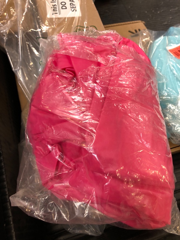 Photo 1 of Ice Buffet Serving Tray Drink Cooler with Drain Plug,Inflatable Ice Serving Buffet Bar Inflatable Cooler for Parties Food 52 x 24 x 5'' (Pink)