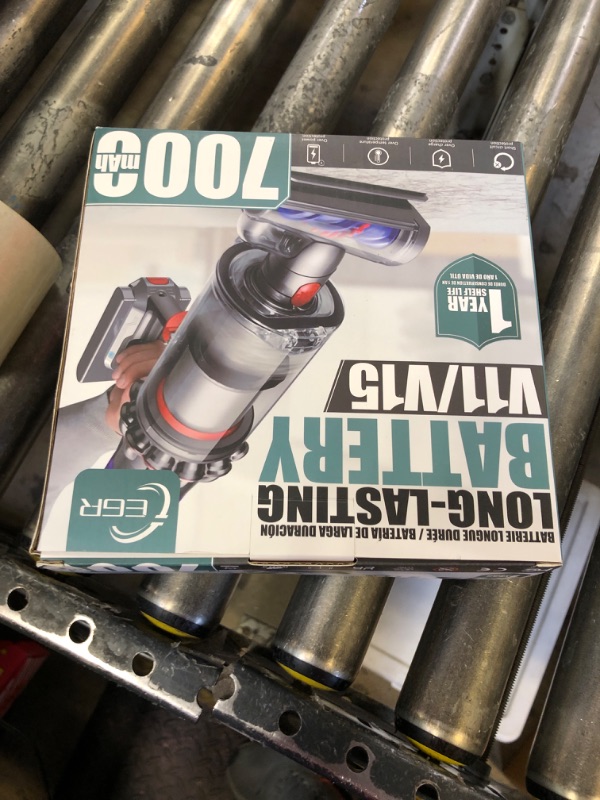 Photo 1 of EGR 7000mAh V11 Battery Replacement Compatible with Dyson V15 Battery Button Click in Installation Style Battery V11 V15 SV15 SV16 SV22 970425-01 Vacuum Cleaner (Not Fit for Fixing Styles with Screws)