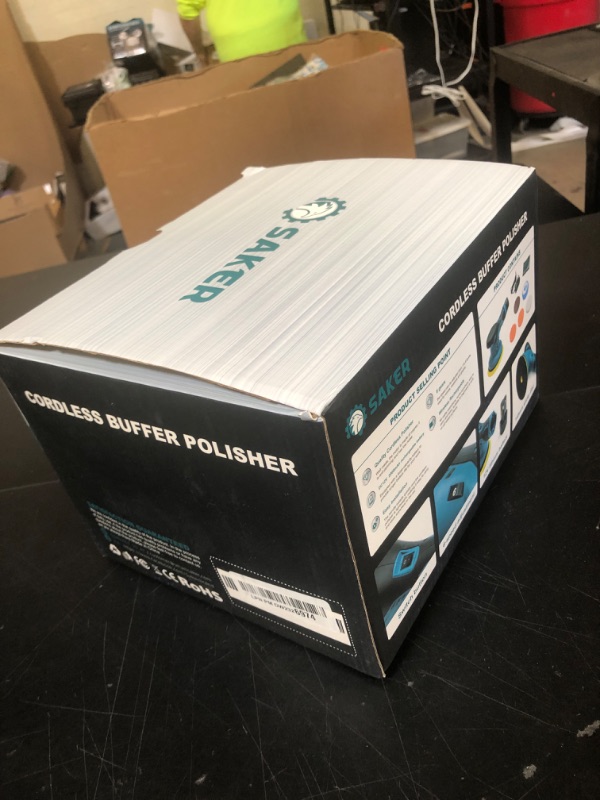 Photo 1 of Saker Cordless Car Buffer Polisher - 6 Inch Portable Waxer Machine Kit with 2x2000mAh Batteries & 6 Variable Speed, Extra 16 PCS Attachments, Polisher for Car Detailing, Scratch Removing