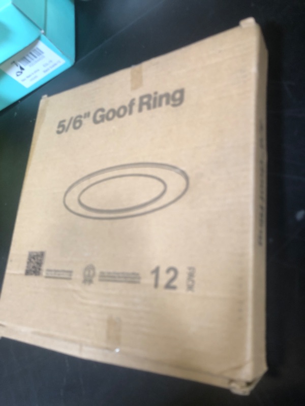 Photo 1 of Sunco 12 Pack Goof Rings for 6 Inch Recessed Lights, Flush Mount White Can Light Trim Ring Cover, Outer Diameter 8.6 Inch, Inner Diameter 6.2 Inch, Paintable Surface, Matte Finish