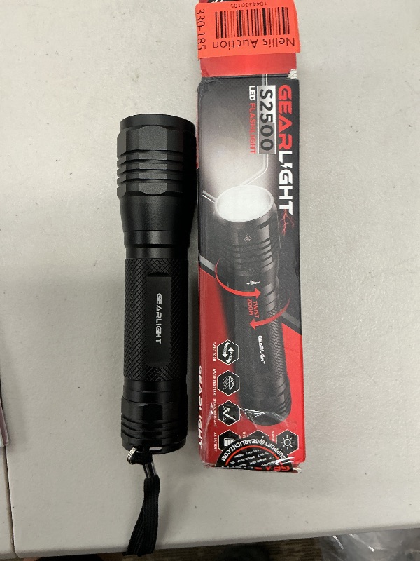 Photo 1 of GearLight S2500 LED Flashlight - Extremely Bright, Powerful Tactical Flashlights with High Lumens for Camping, Emergency & Everyday Use