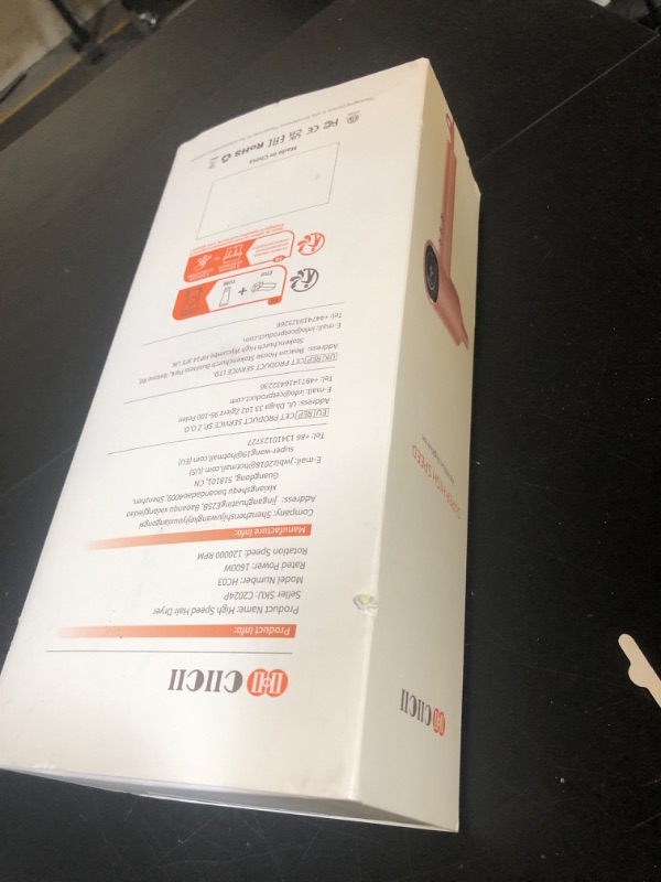 Photo 1 of CIICII Negative Ionic Hair Dryer Professional, 120000RPM High Speed Blow Dryer (1600W Brushless/ 3-Speed/ 4-Temp & HD Display & Portable Bag) Fast Drying Hairdryer for Home, Travel & Salon (Pink)