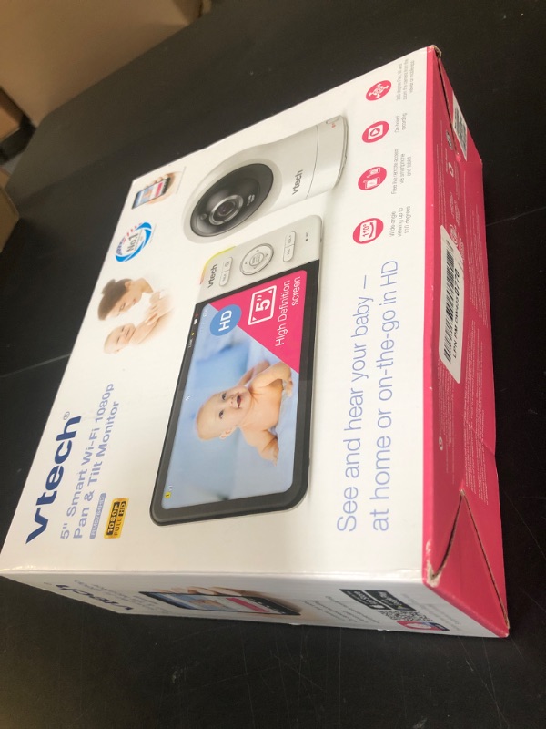 Photo 1 of VTech RM5764HD 1080p Smart WiFi Remote Access Baby Monitor, 360° Pan & Tilt, 5" 720p HD Display, HD Night Vision, Soothing Sounds, 2-Way Talk, Temperature Sensor, Motion Detection, iOS & Android