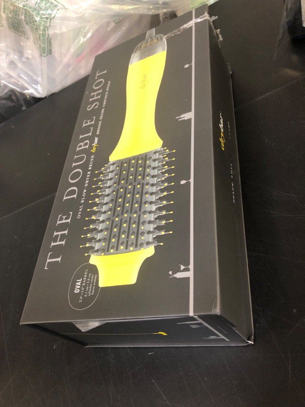 Photo 1 of Drybar The Double Shot Oval Blow Dryer Brush | Brush and Blow Dryer in One, Lightweight Blowout Brush for Long Hair and Volume with 3 Temps for Customized Hair Styling