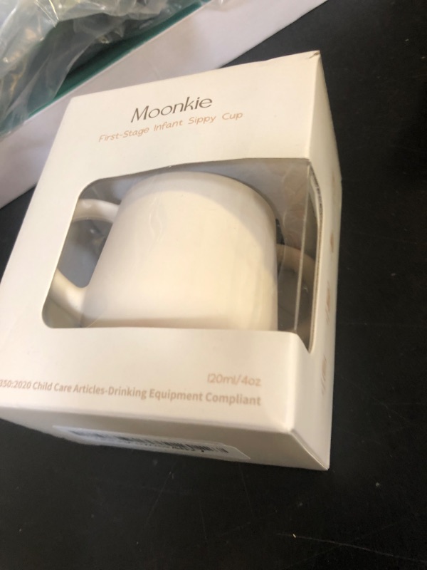 Photo 1 of Moonkie Silicone Baby Sippy Cups | 3 Stages Training Cup Straw Cup for Infants Toddlers and Kid | 4 oz 1Pack