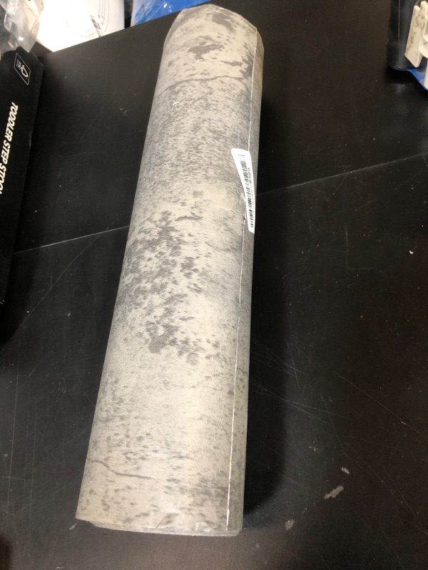 Photo 1 of Gray Cement Contact Paper Matte Thick 16x708 inch Grey Concrete Peel Stick Waterproof Wallpaper Industrial Style Kitchen Self Adhesive Wallpaper Bathroom Cabinet Shelf Liner Vinyl Decorative Film
