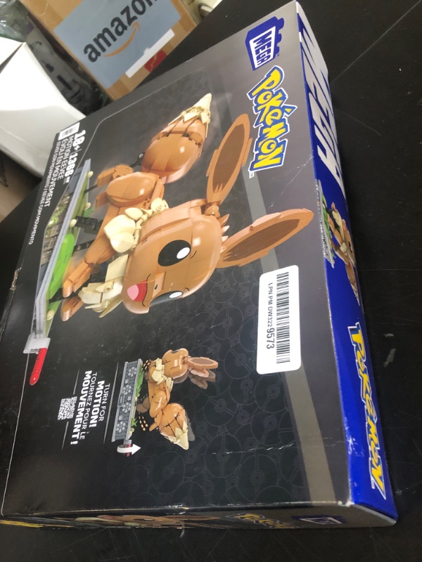 Photo 1 of ?MEGA Pokémon Action Figure Building Set, Motion Eevee with 1366 Pieces, Turn Crank for Running Movement, Build & Display Toy for Collectors