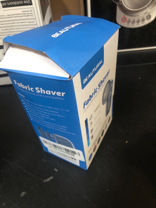 Photo 1 of BEAUTURAL Fabric Shaver and Lint Remover, Sweater Defuzzer with 2-Speeds, 2 Replaceable Stainless Steel Blades, Battery Operated, Remove Clothes Fuzz, Lint Balls, Pills, Bobbles Gray