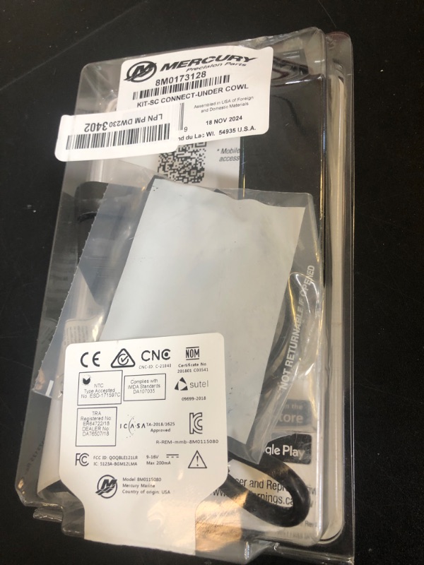 Photo 1 of MERCURY Marine SmartCraft Connect Mobile - Outboard Connected Boat Engine System for Single Engine, Under Cowl Mount Marine App