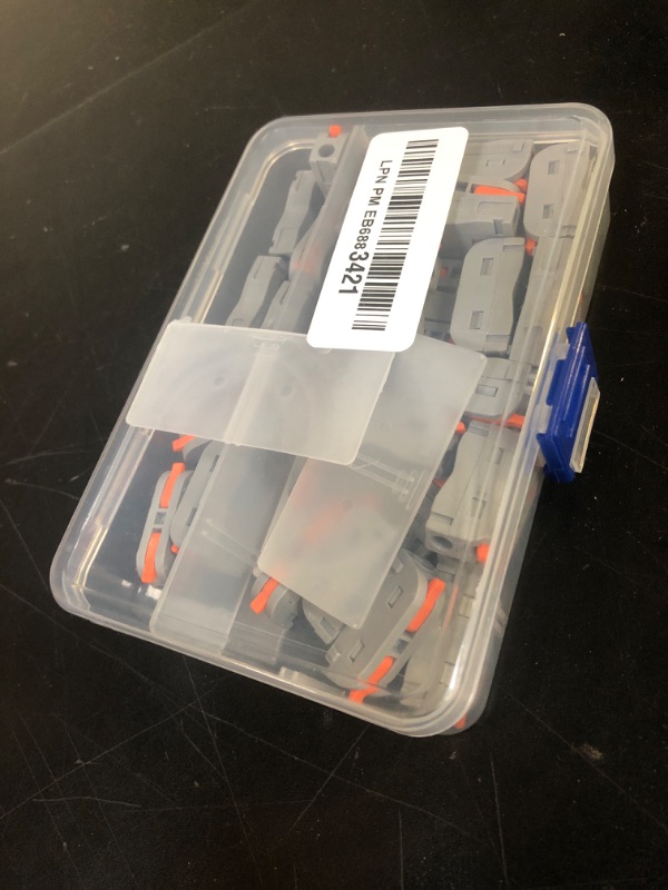 Photo 1 of XALXMAW 62Pcs Lever Wire Connectors, DIY Mini Compact Splicing Electrical Connectors Assortment Pack Kit for Quick Connect 24-12 AWG
