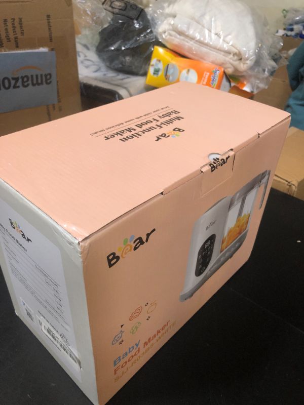 Photo 1 of BEAR 2024 Baby Food Maker | One Step Baby Food Processor Steamer Puree Blender | Auto Cooking & Grinding | Baby Food Puree Maker with Self Cleans | Touch Screen Control, White