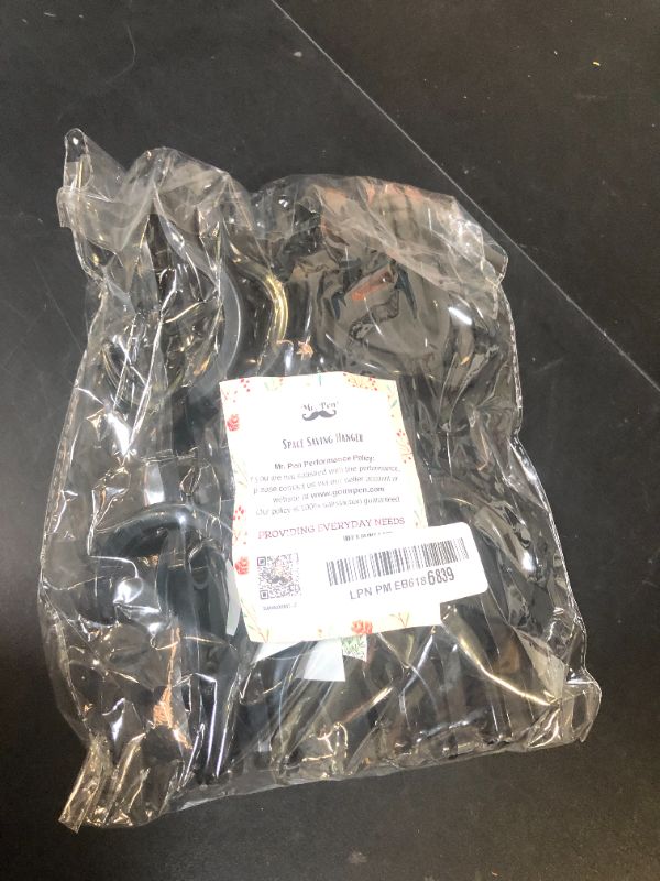 Photo 1 of Mr. Pen- Space Saving Hangers, Black, 8 Pack, Clothes Organizers, Shirt Hangers, Magic Closet Space Savers