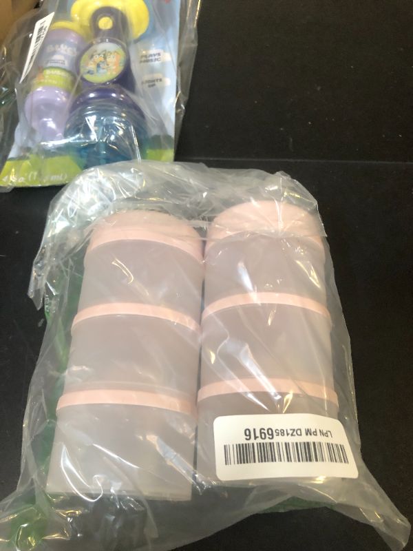 Photo 1 of Termichy Stackable Formula Dispenser Portable Milk Powder Container, 2 Pack, Light Pink