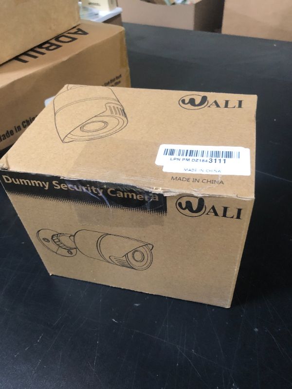 Photo 1 of WALI Dummy Fake Simulated Surveillance Security CCTV Dome Camera Indoor Outdoor with One LED Light, Warning Security Alert Sticker Decal (TC-B4), 4 Packs, Black