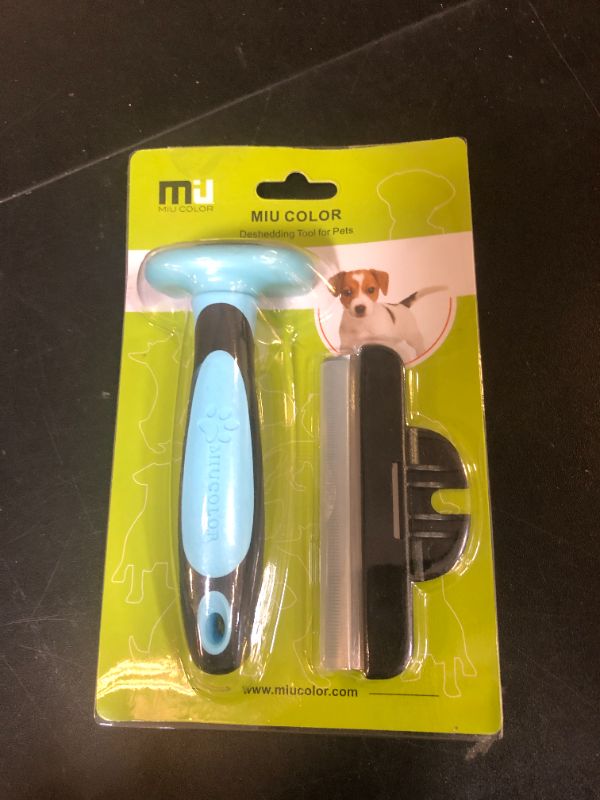 Photo 1 of MIU COLOR Pet Grooming Brush, Deshedding Tool for Dogs & Cats, Effectively Reduces Shedding by up to 95% for Short Medium and Long Pet Hair
