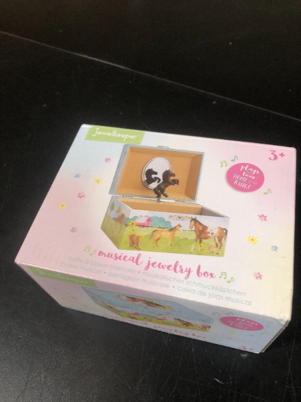 Photo 1 of Jewelkeeper Jewelry Box for Girls - Barn Design Musical Jewelry Box with Spinning Horse Doll - Pony Stuff for Girls, Horse Gift for Kids, Equestrian Keepsake for Ages 2 and Up- Home on the Range Tune