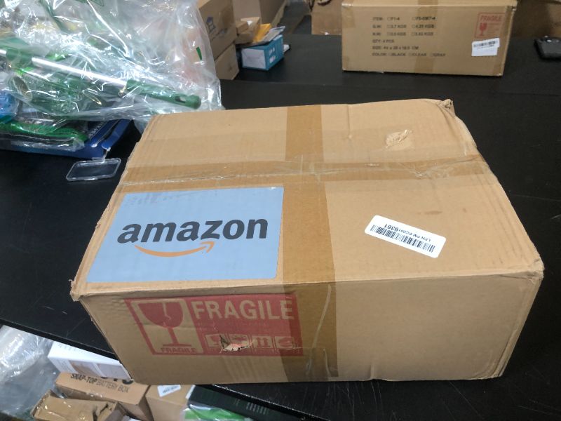 Photo 1 of 12Pcs Glass Cups with Lids and Straws - 16oz Can Shaped Drinking Glasses Set, Iced Coffee Cup, Beer Glasses Tumbler for Juice, Soda, Smoothie, Boba Tea, Whiskey, Cocktail Include 2 Cleaning Brushes